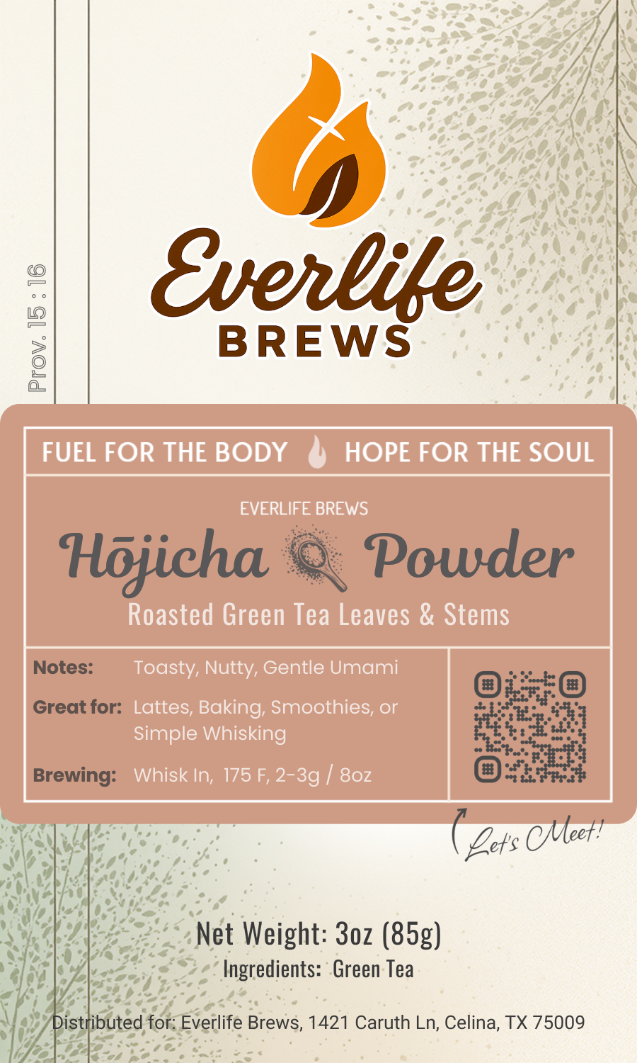 Hojicha Powder Roasted Green Tea