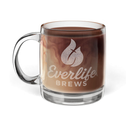 Engraved Glass Coffee & Tea Mug – 12.25oz