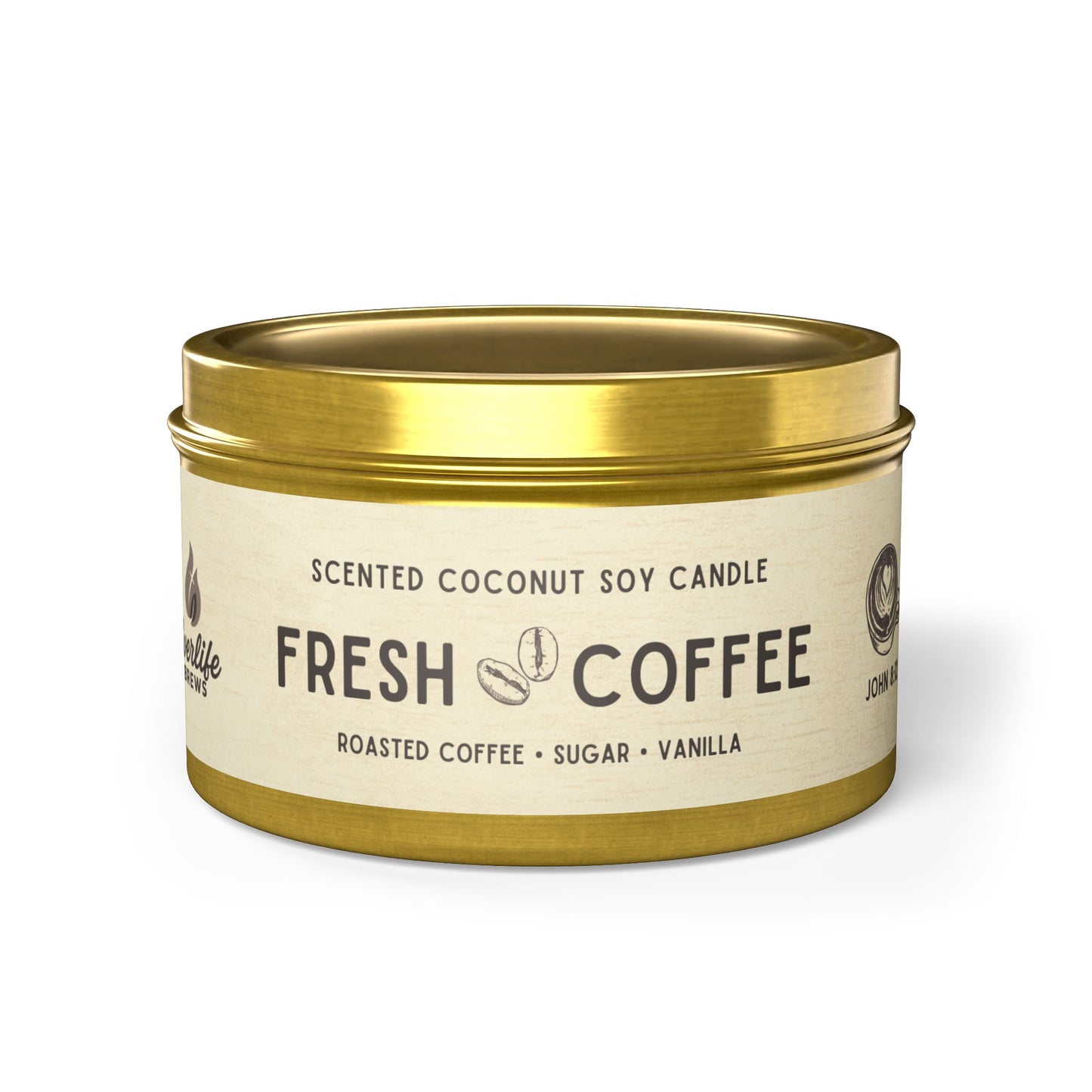 Fresh Coffee Tin Candle