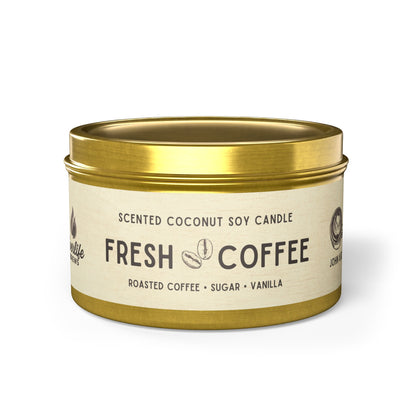 Fresh Coffee Tin Candle