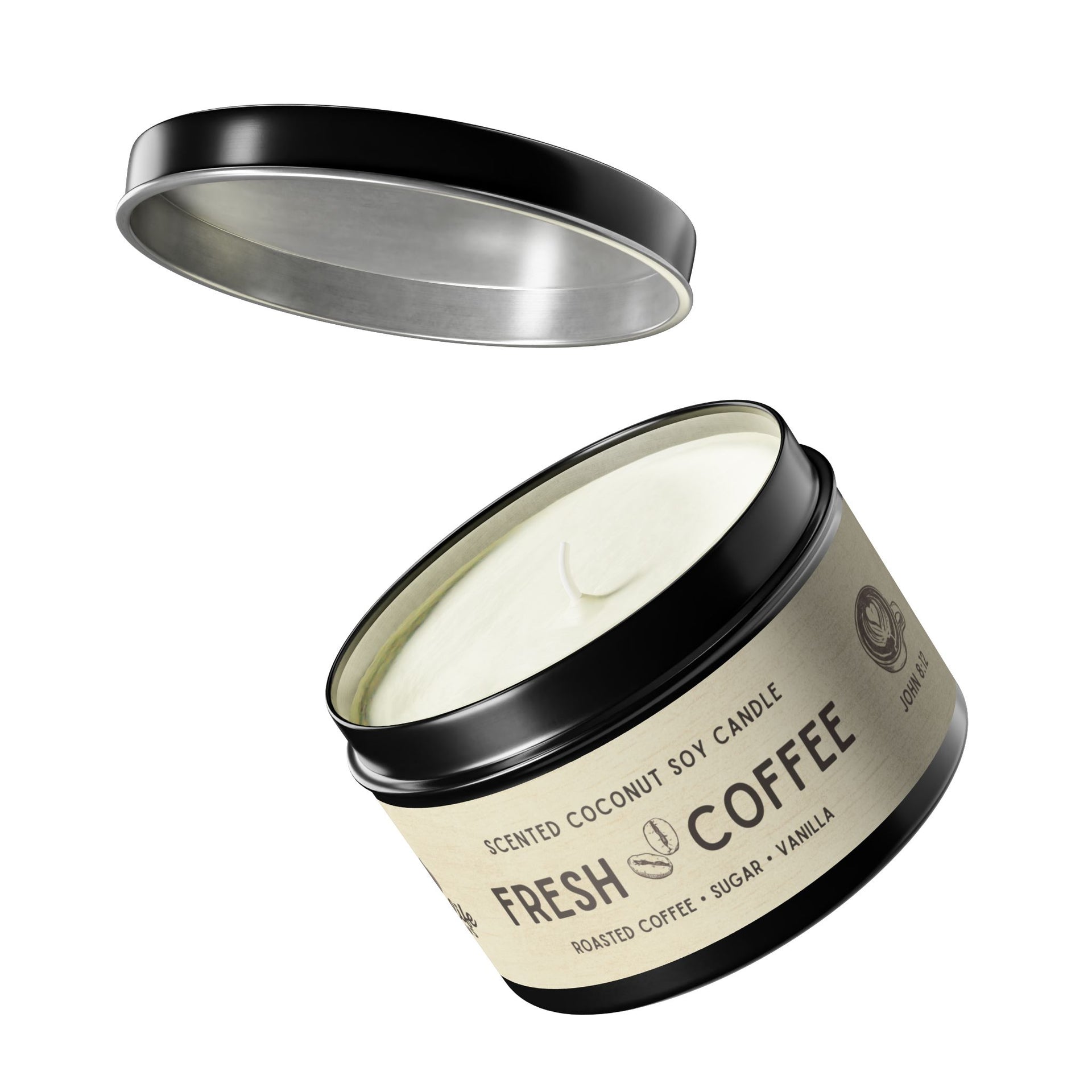 Fresh Coffee Tin Candle