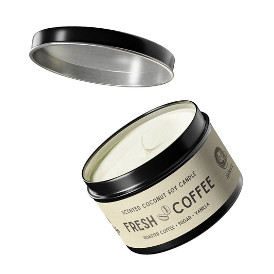Fresh Coffee Tin Candle