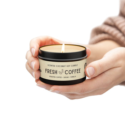 Fresh Coffee Tin Candle