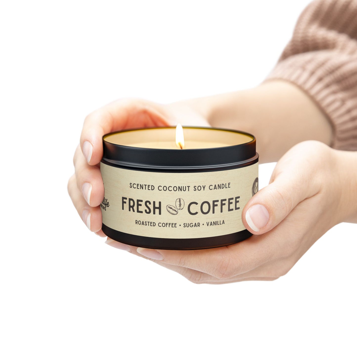 Fresh Coffee Tin Candle