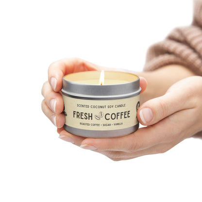 Fresh Coffee Tin Candle