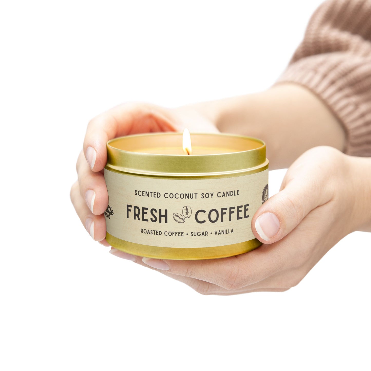 Fresh Coffee Tin Candle