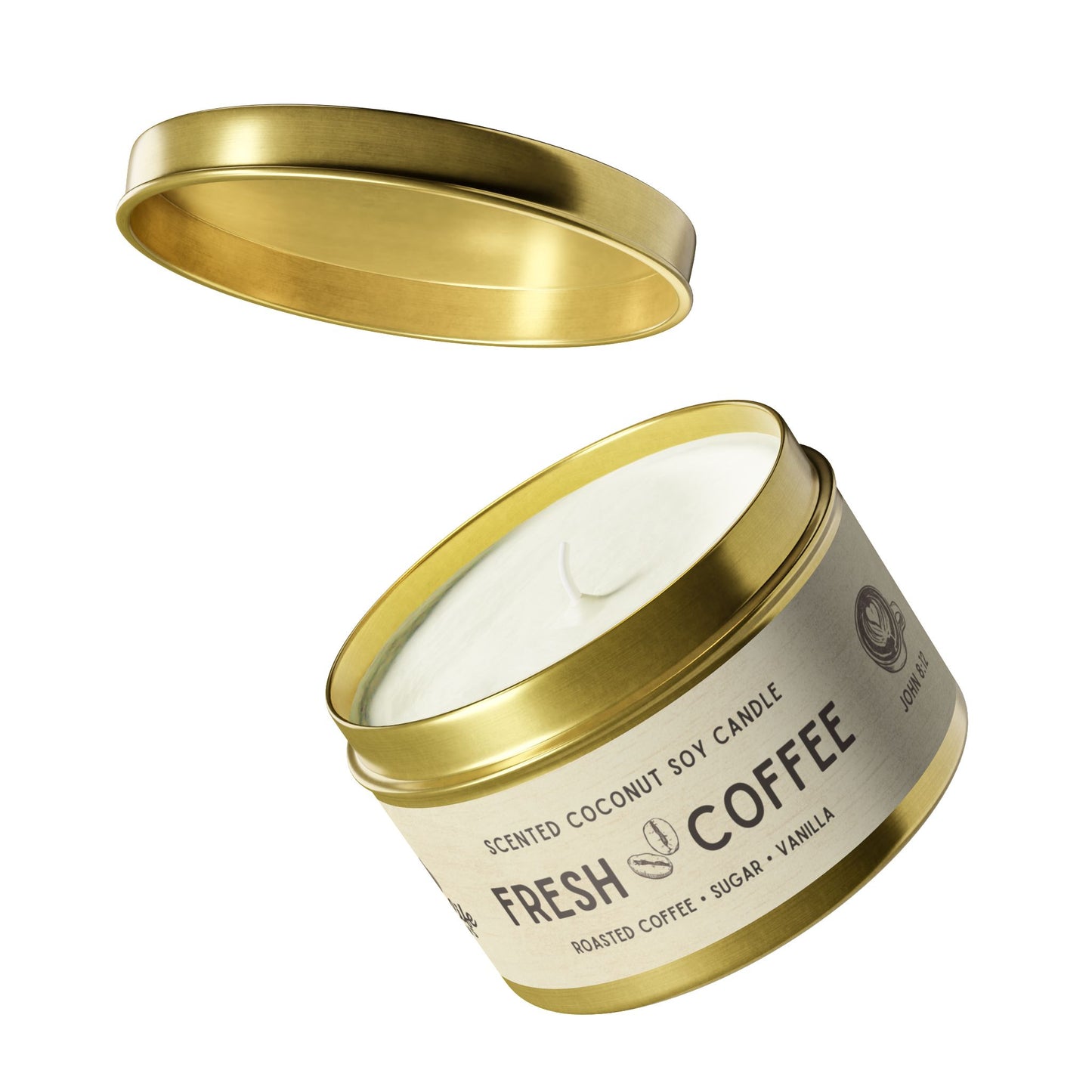 Fresh Coffee Tin Candle