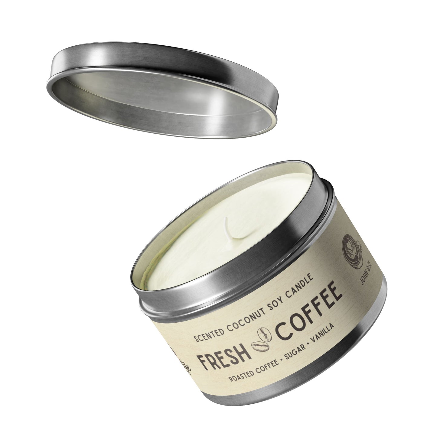 Fresh Coffee Tin Candle