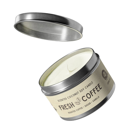 Fresh Coffee Tin Candle