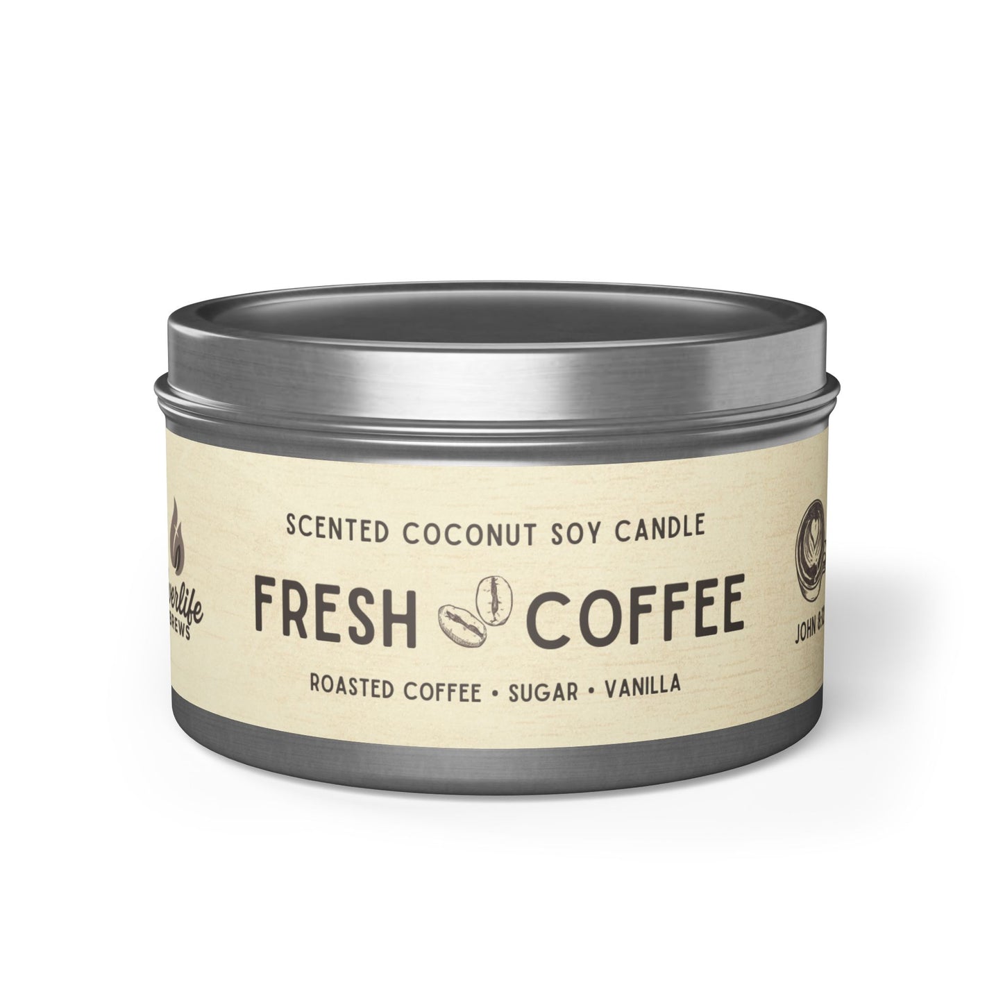 Fresh Coffee Tin Candle