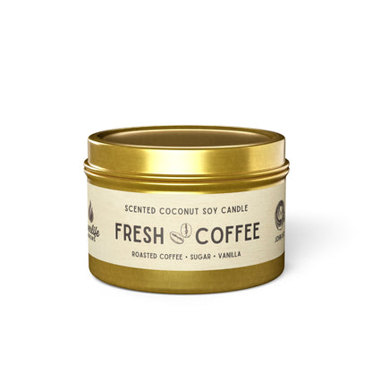 Fresh Coffee Tin Candle
