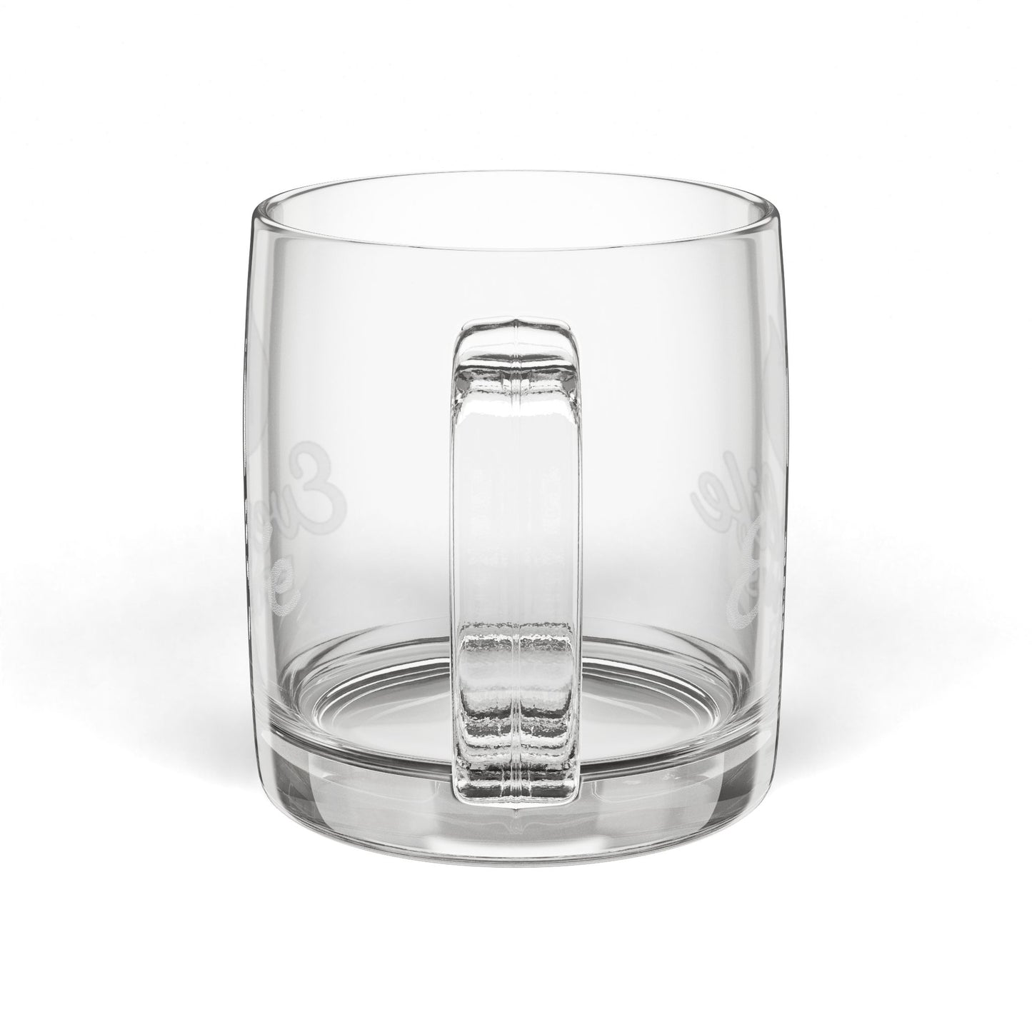 Engraved Glass Coffee & Tea Mug – 12.25oz