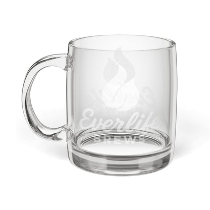 Engraved Glass Coffee & Tea Mug – 12.25oz