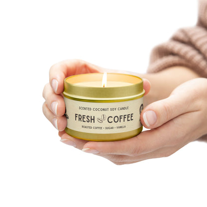 Fresh Coffee Tin Candle