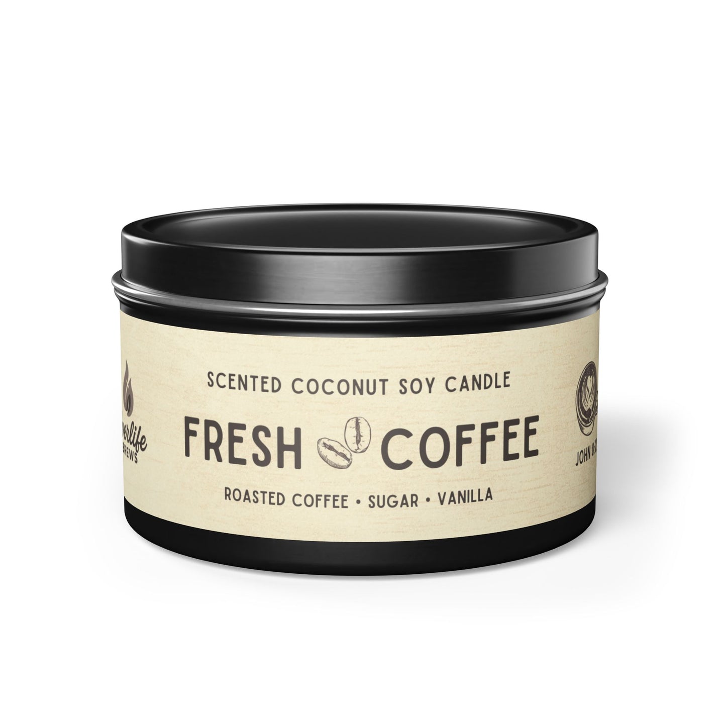 Fresh Coffee Tin Candle