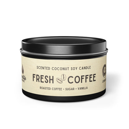 Fresh Coffee Tin Candle