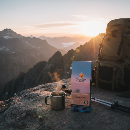 Breathtaking alpine sunrise scene