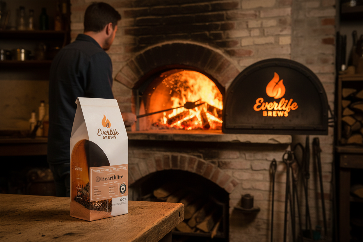 Everlife Brews Hearthfire with fire oven