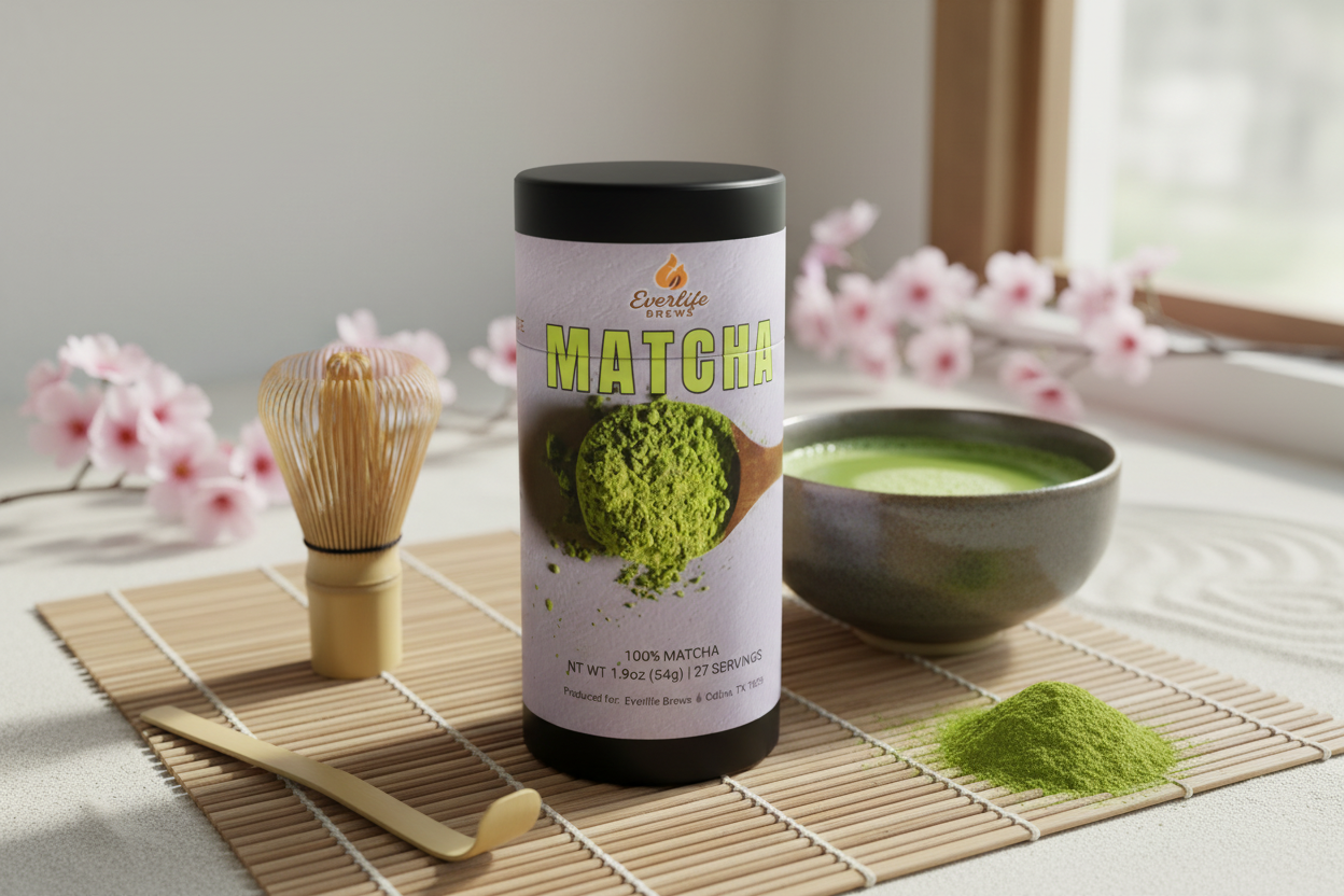 Everlife Brews Matcha with Japanese tea ceremony
