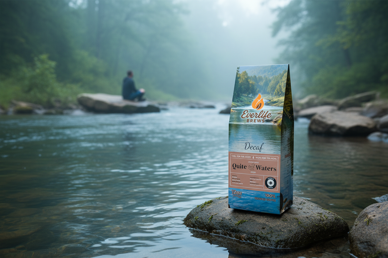 Everlife Brews Quite Waters by peaceful river