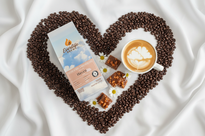 Haven Blend with cloud latte art using actual product
