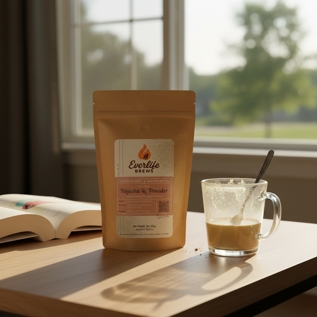 Relaxing afternoon with hōjicha