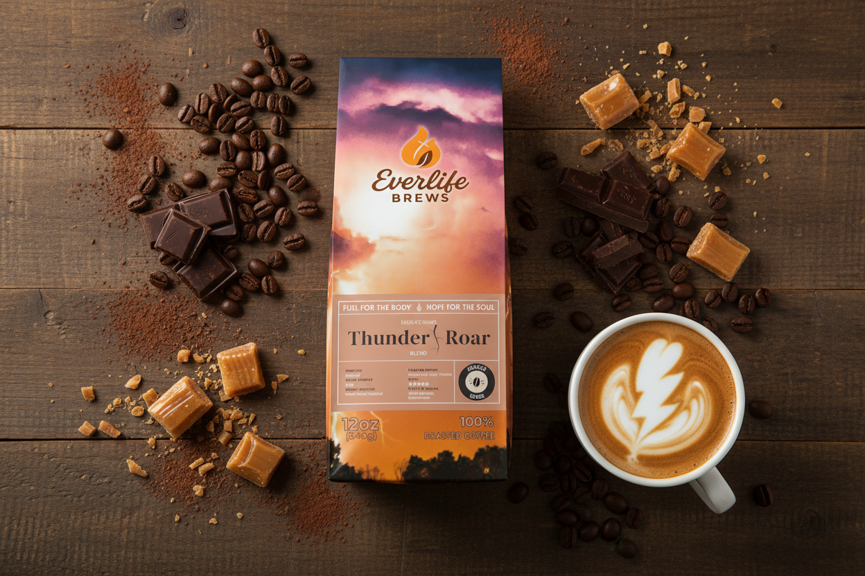 Thunder Roar Blend with geometric lightning bolt symbol