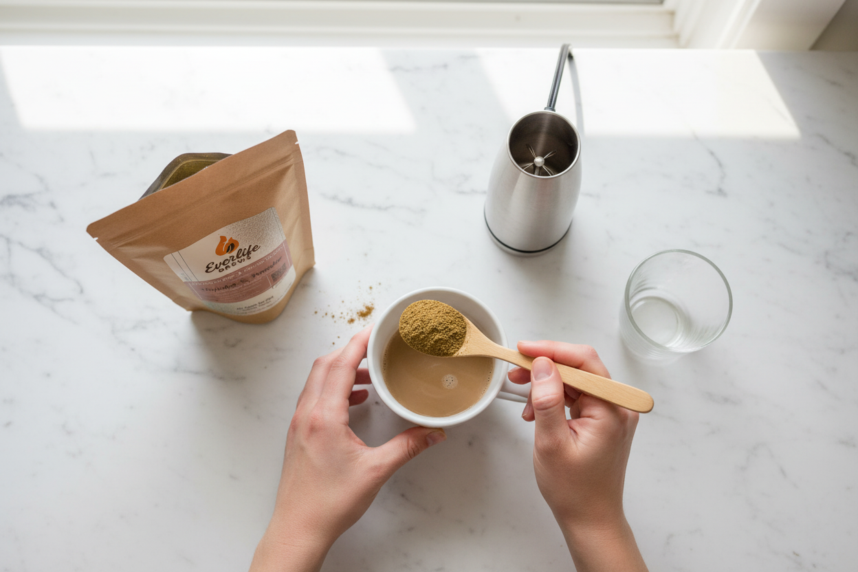 Top-down latte making