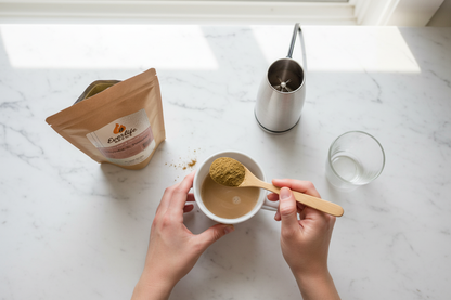 Top-down latte making