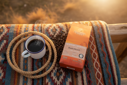 Western heritage overhead composition